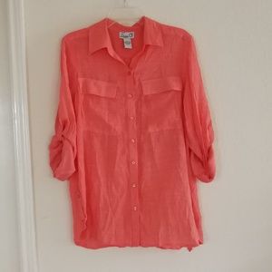 Coral Blouse